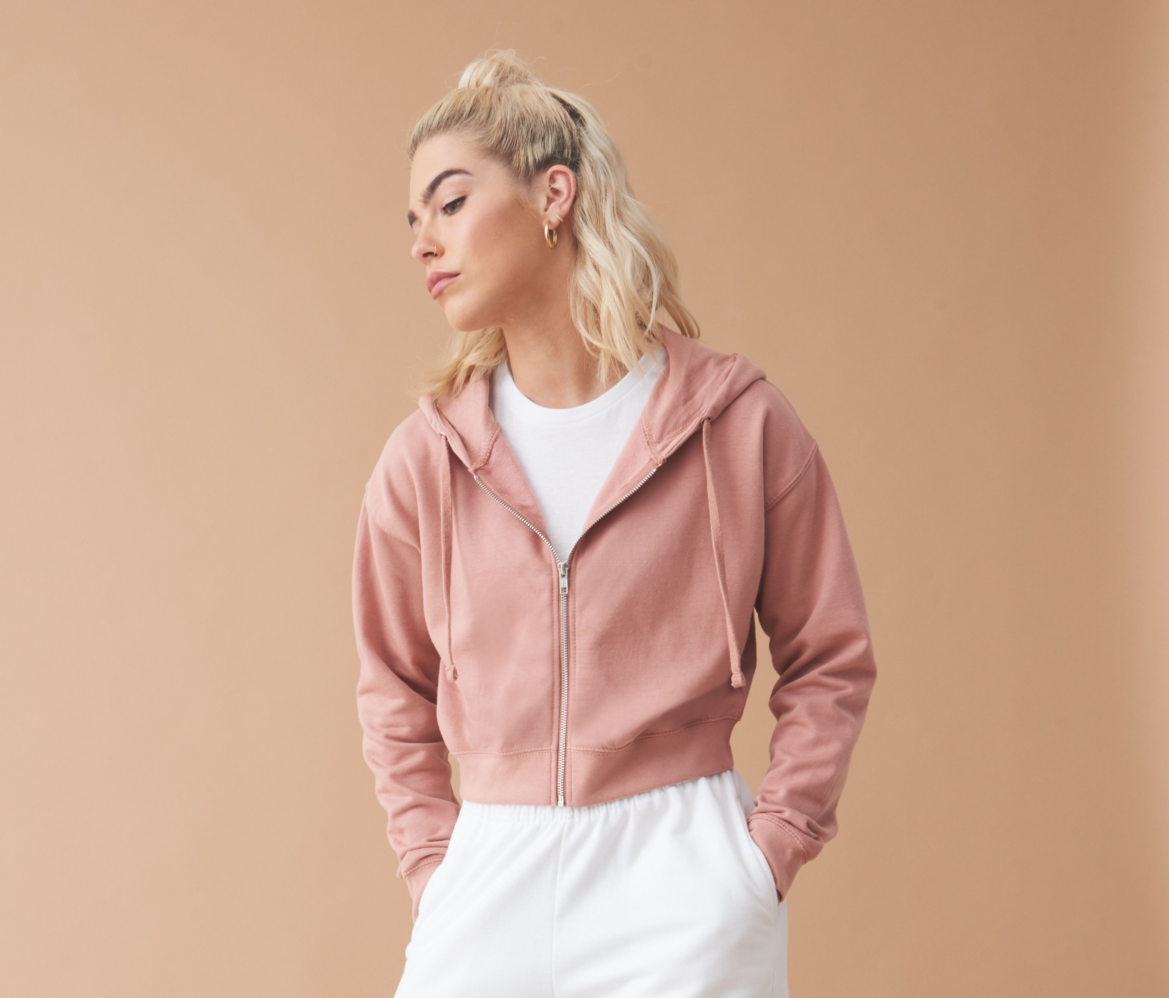 WOMEN'S FASHION CROPPED ZOODIE